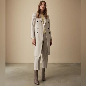 Reiss Honour Coat Twill Weave Trench Coat